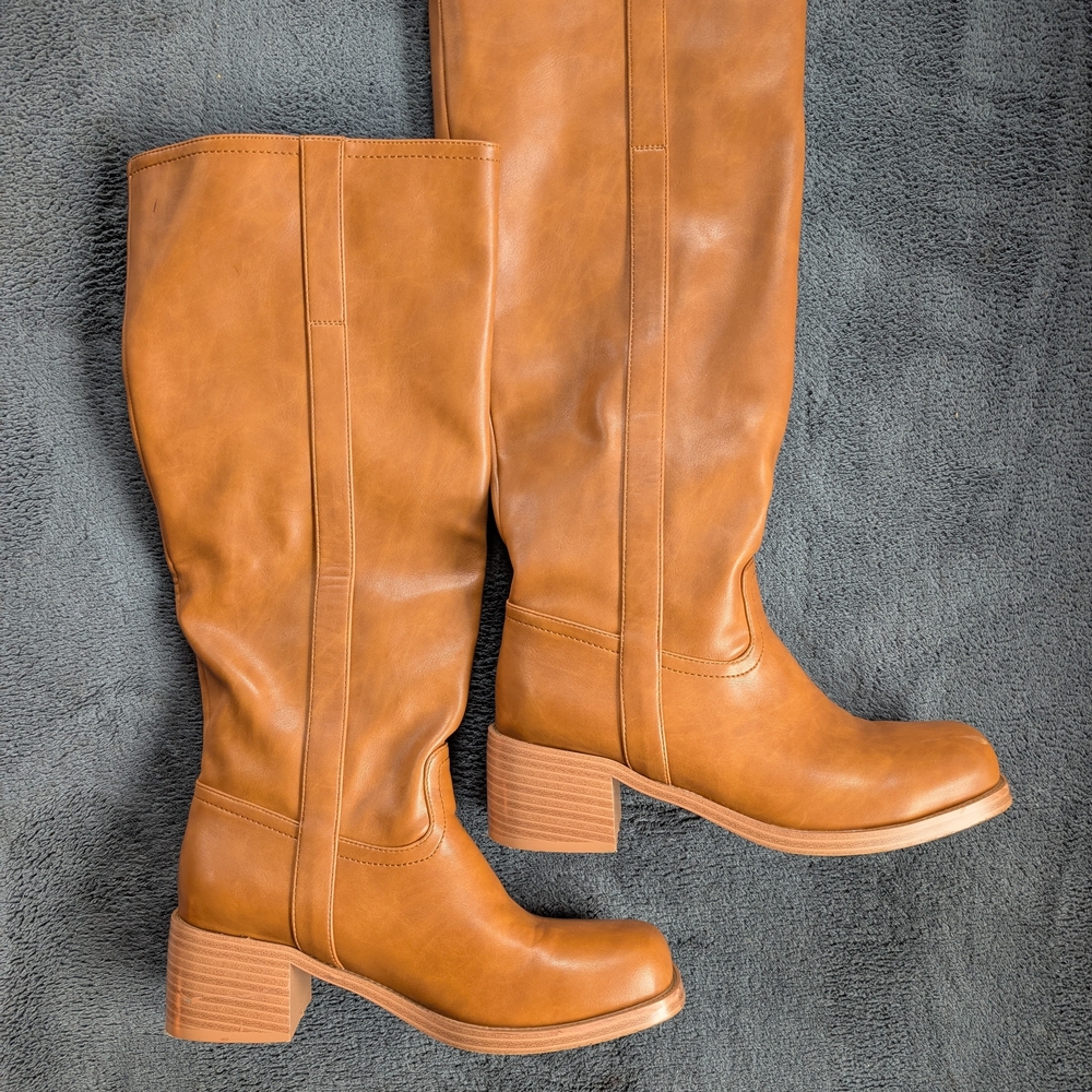Tan Knee-High Boots